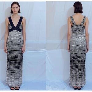 SKY 100% Silk Halter Top Maxi Dress Size XS